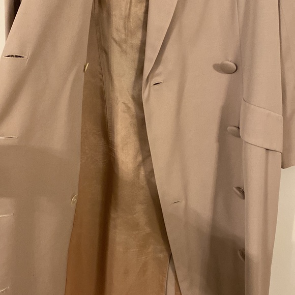 Talbots tan 100% wool coat dress adorable - Picture 7 of 9